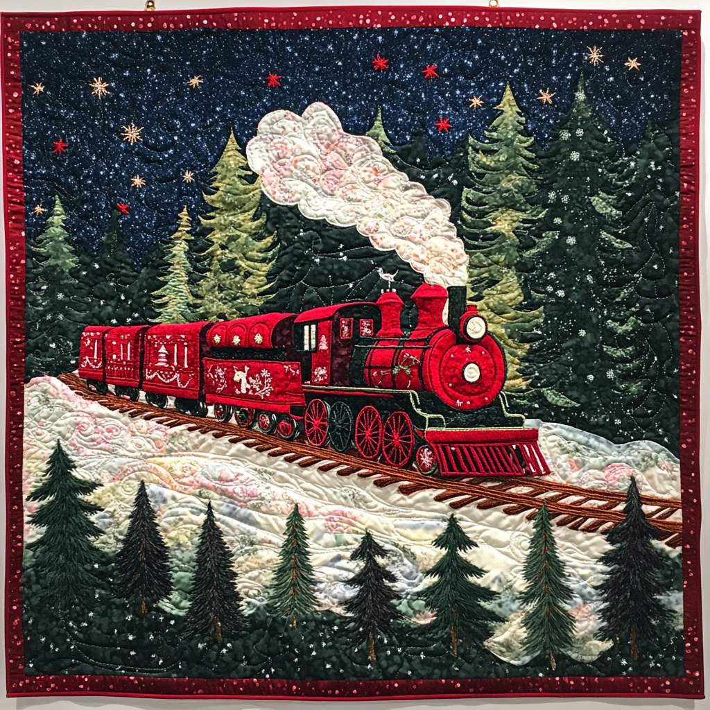 Christmas Train DAI141124559 Quilt Blanket