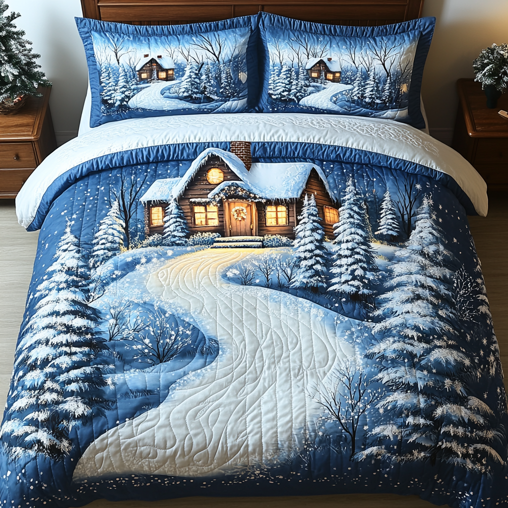 Snowy Landscape TAI201124076 Quilt Bedding Set