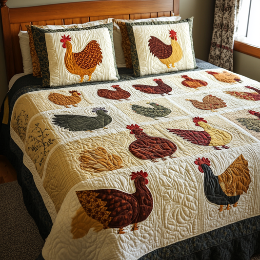 Chicken DAI190824332 Quilt Bedding Set