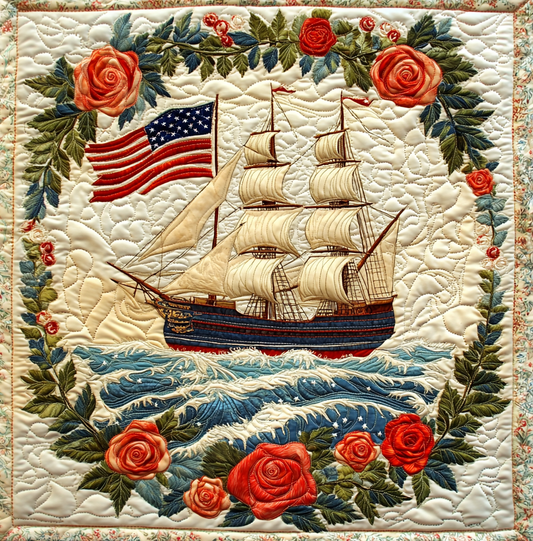 Patriotic Ship DAI051224052 Quilt Blanket