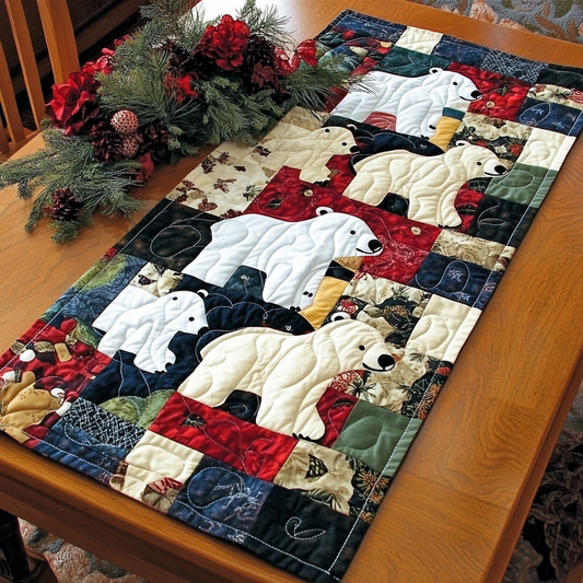 Polar Bear TAI040924392 Quilted Table Runner