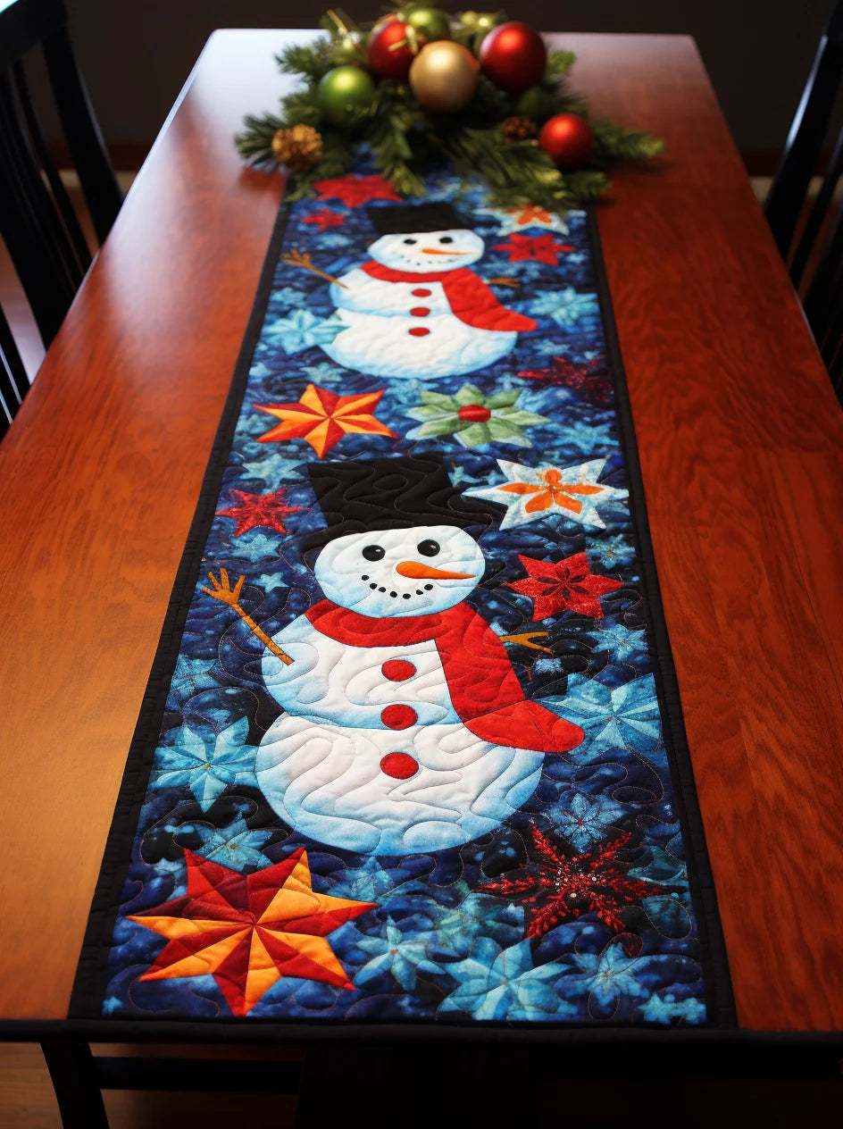 Snowman TAI15112332 Quilted Table Runner