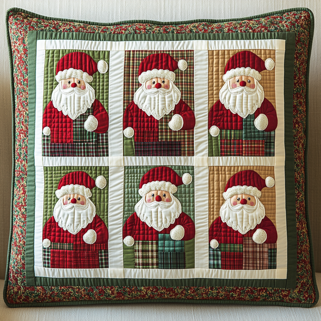 Christmas Santa DAI230924201 Quilted Pillow Case