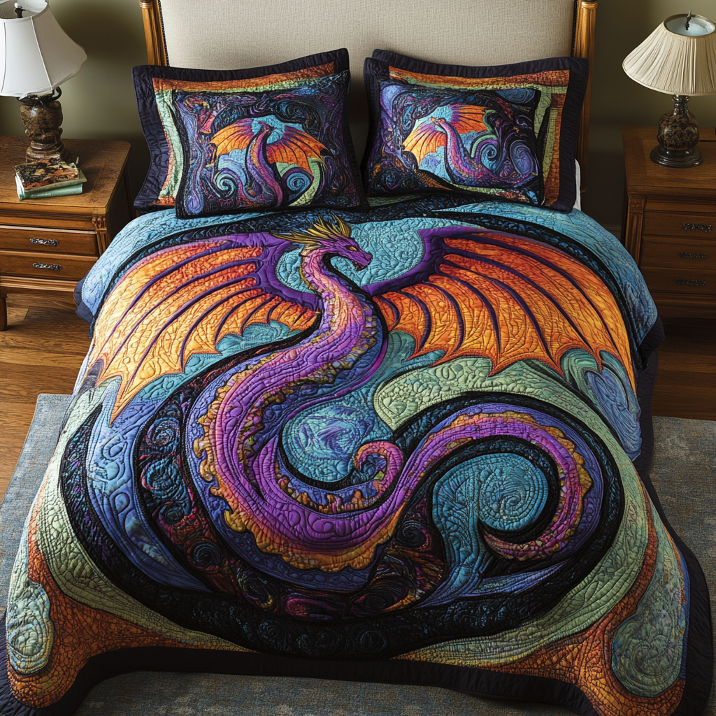 Dragon TAI141124002 Quilt Bedding Set