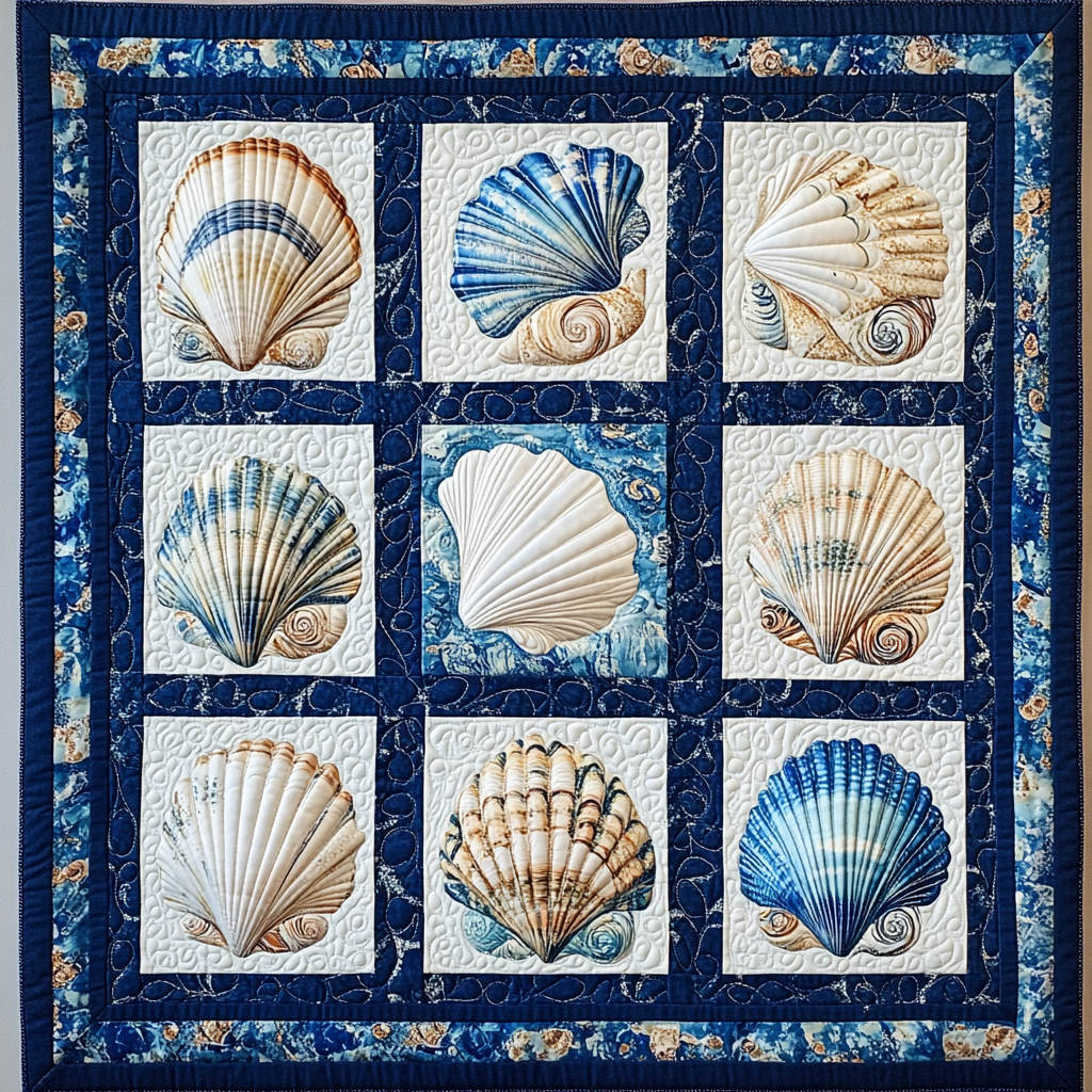 Seashell DAI25102467 Quilt Blanket