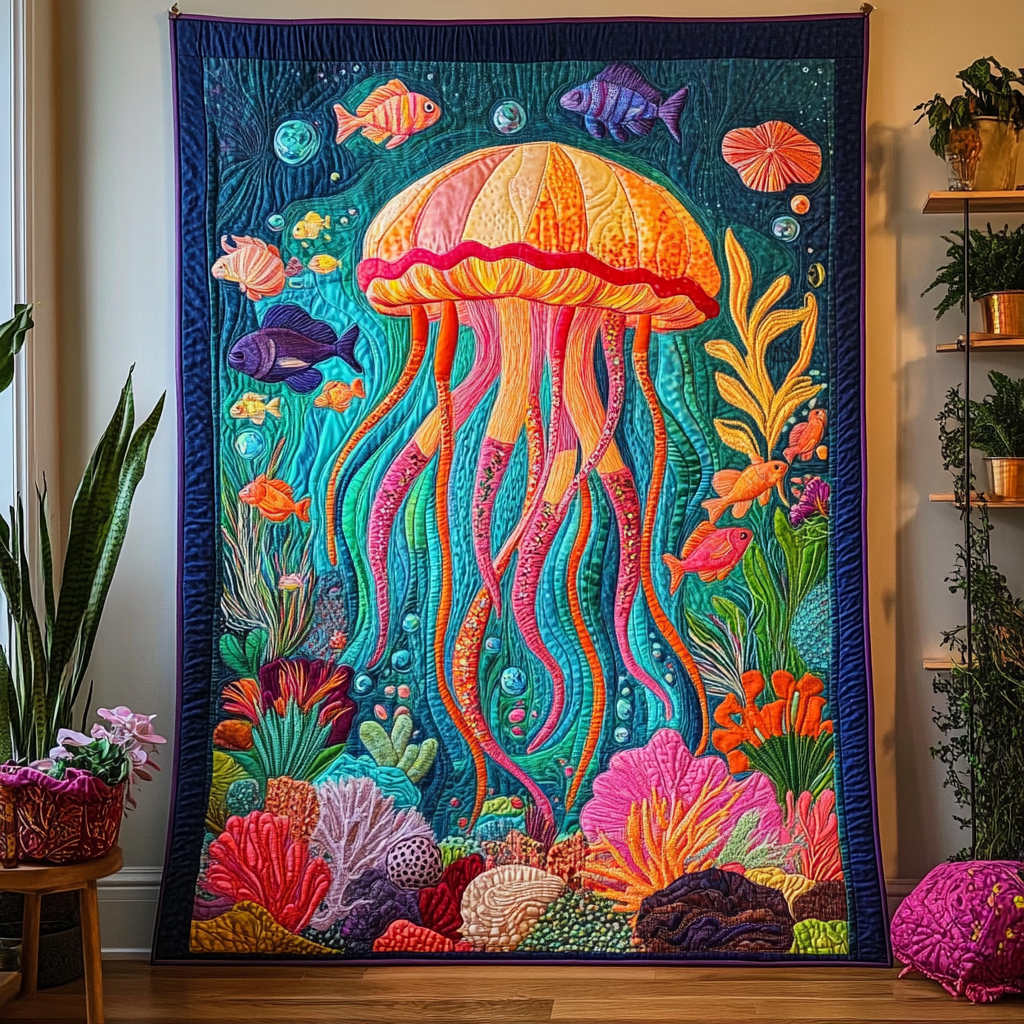 Jellyfish DAI171224044 Quilt Blanket