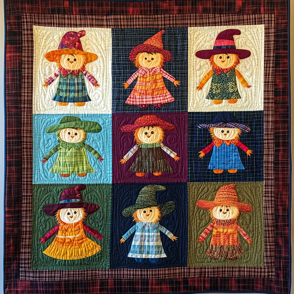 Autumn Scarecrow DAI221024156 Quilt Blanket