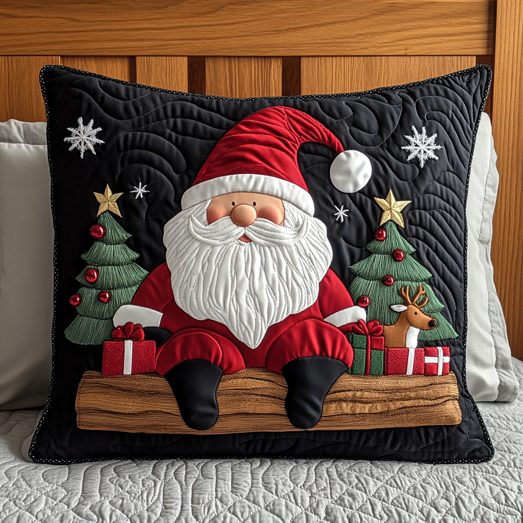 Christmas Santa TAI201124469 Quilted Pillow Case