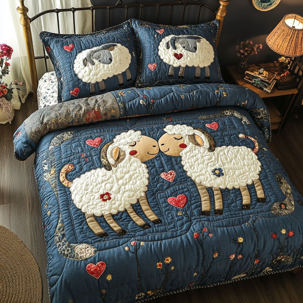 Sheep DAI190824306 Quilt Bedding Set