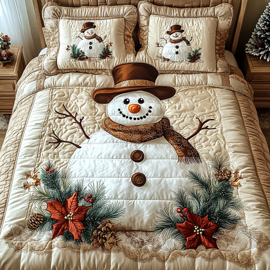 Christmas Snowman TAI201124231 Quilt Bedding Set