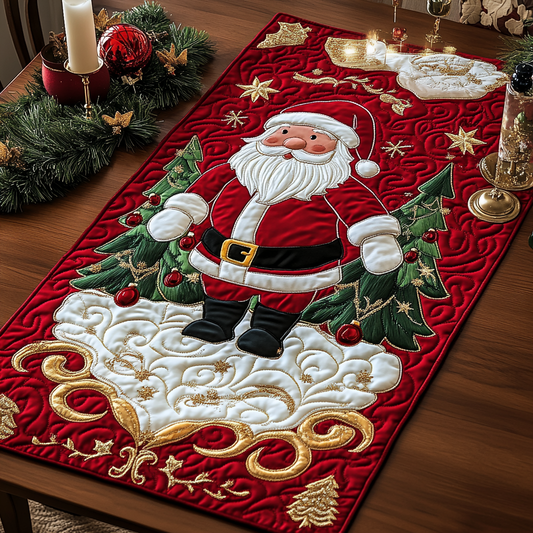 Christmas Santa TAI111124315 Quilted Table Runner