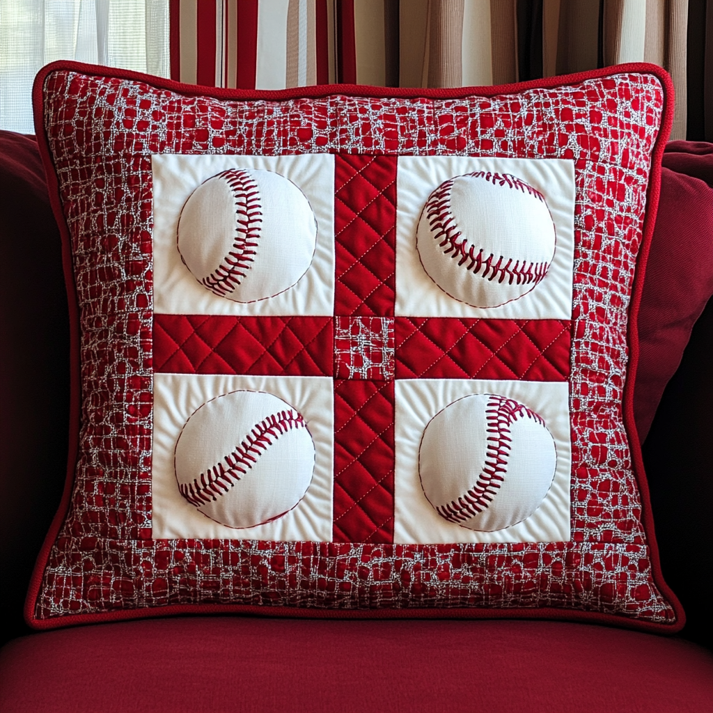 Baseball DAI26102407 Quilted Pillow Case