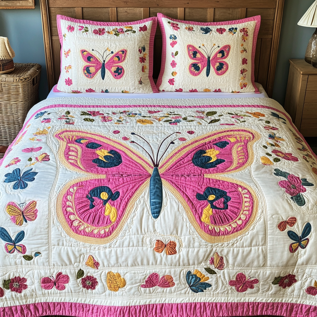 Butterfly TAI080824120 Quilt Bedding Set