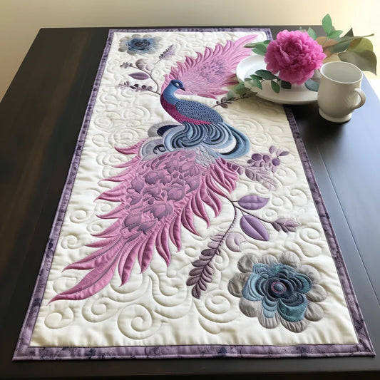 Peacock TAI260224477 Quilted Table Runner