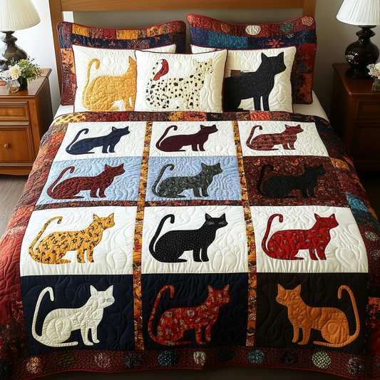 Cat DAI280824316 Quilt Bedding Set