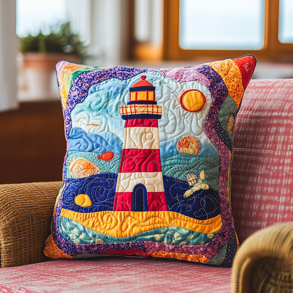 Lighthouse DAI26102412 Quilted Pillow Case