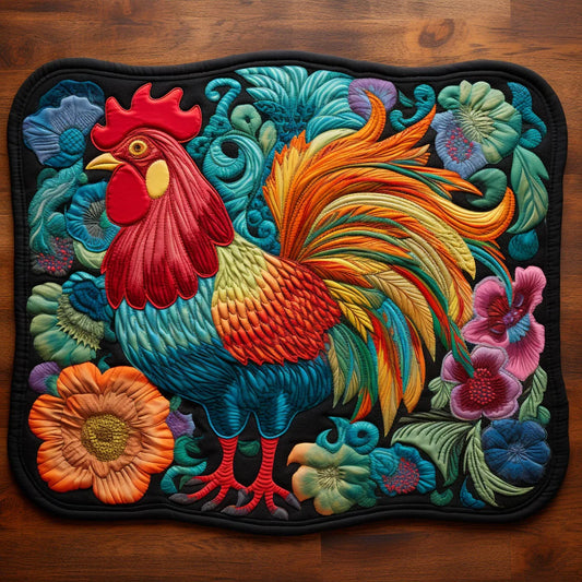 Rooster TAI07122355 Quilted Placemats