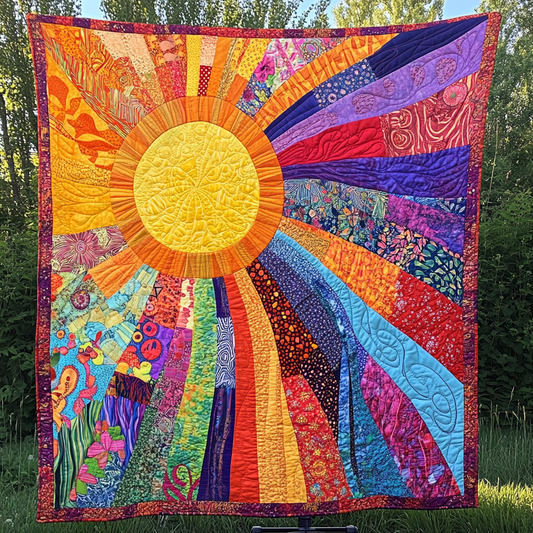 Hippie Sun TAI021024285 Quilt Blanket