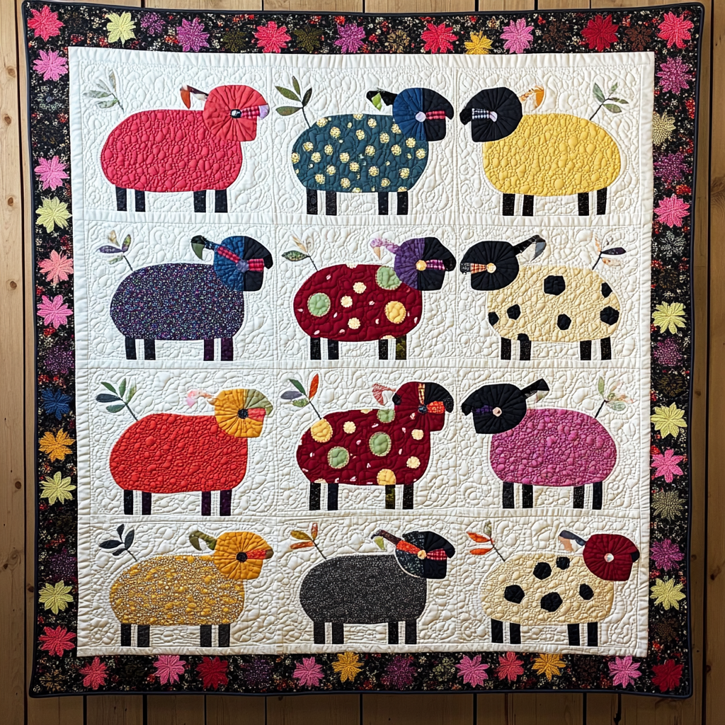 Sheep TAI01102485 Quilt Blanket