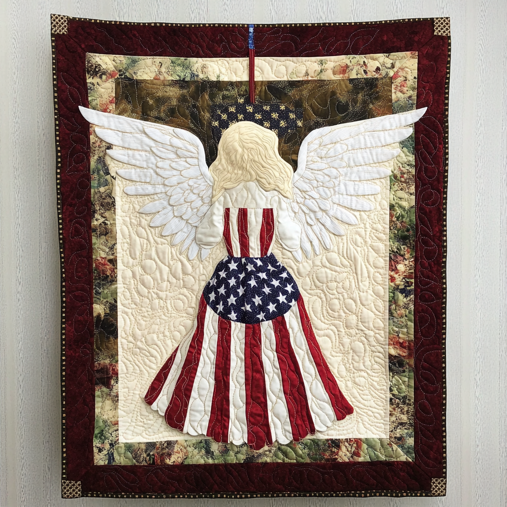 Patriotic Angel DAI231124083 Quilt Blanket