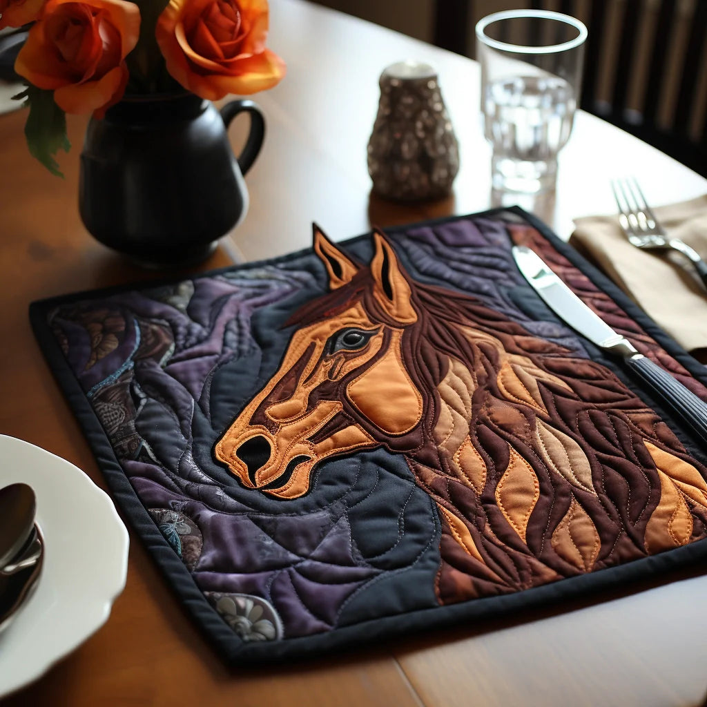 Horse TAI040124178 Quilted Placemats