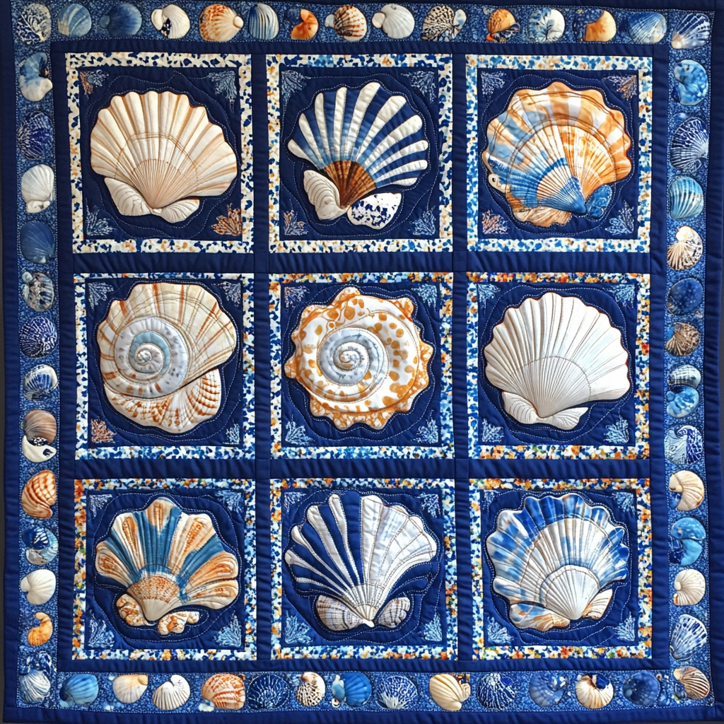 Seashell DAI25102465 Quilt Blanket