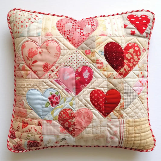 Heart TAI020324255 Quilted Pillow Case