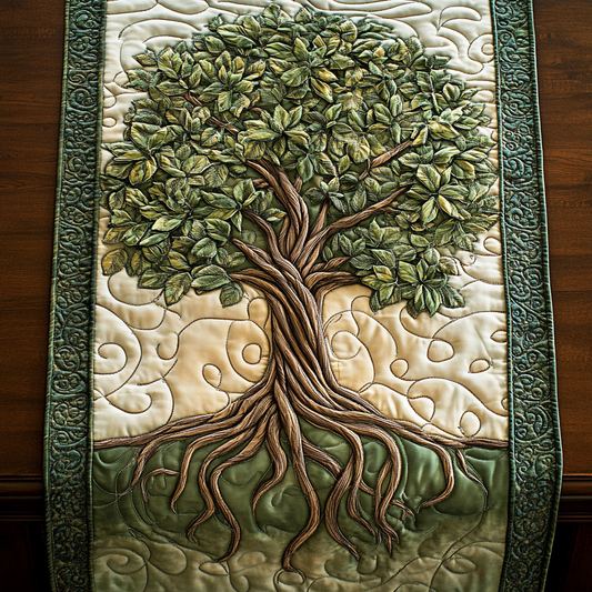 Tree Of Life TAI101224586 Quilted Table Runner