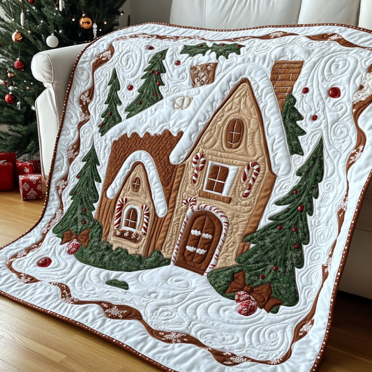 Christmas Gingerbread House DAI111124508 Quilt Blanket