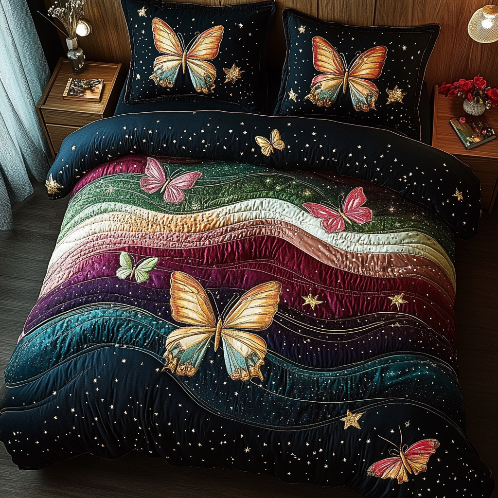 Butterfly TAI101224417 Quilt Bedding Set