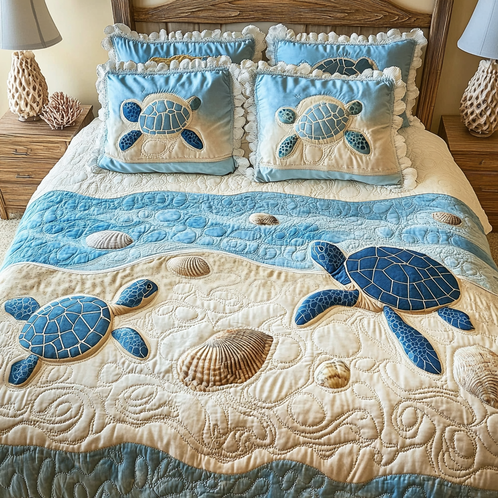 Sea Turtle TAI201124019 Quilt Bedding Set