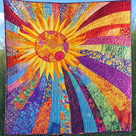 Hippie Sun TAI021024289 Quilt Blanket