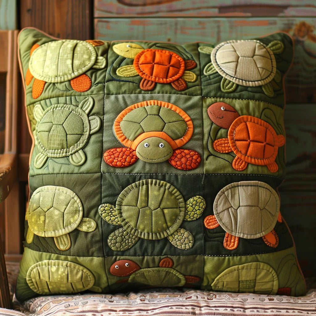 Turtle TAI060324253 Quilted Pillow Case