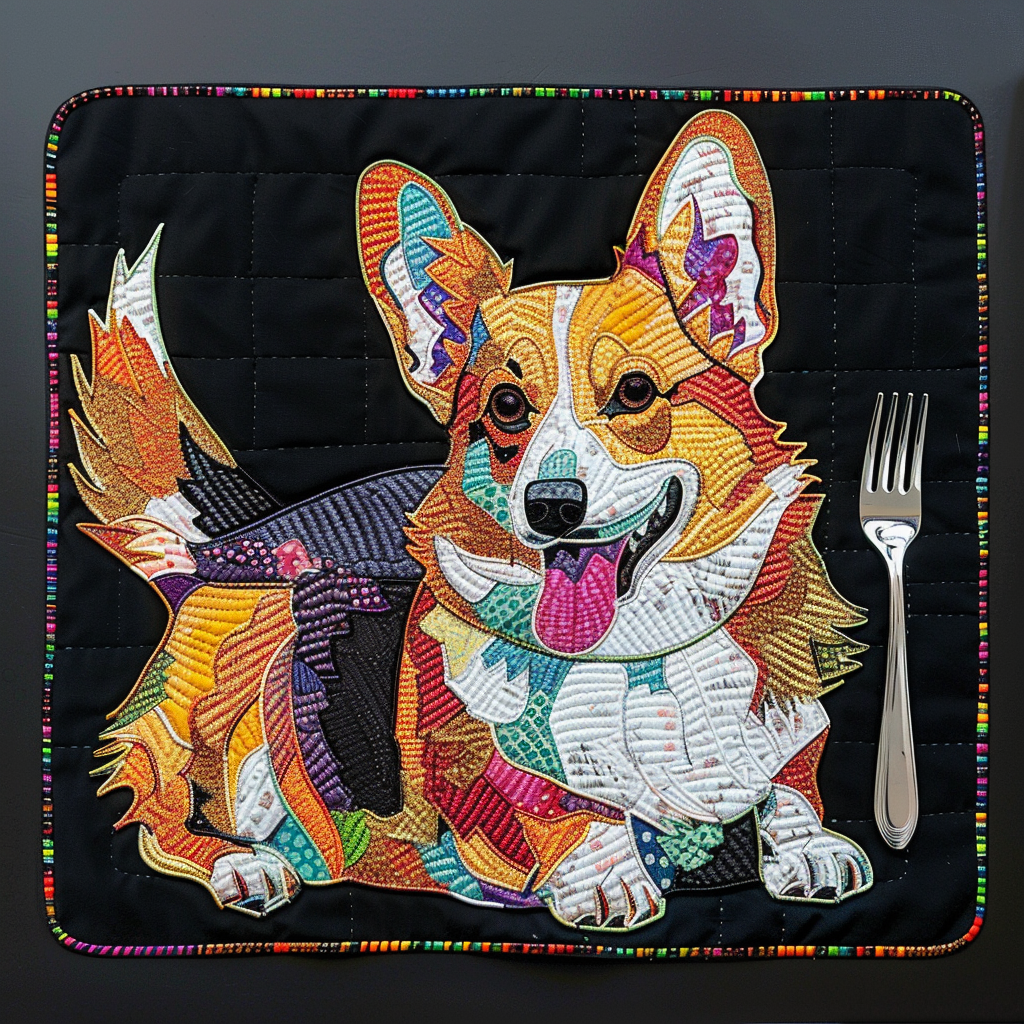 Corgi TAI21052413 Quilted Placemats