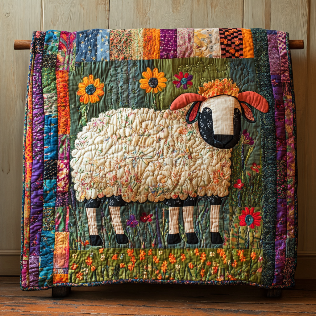 Sheep TAI151024451 Quilt Blanket