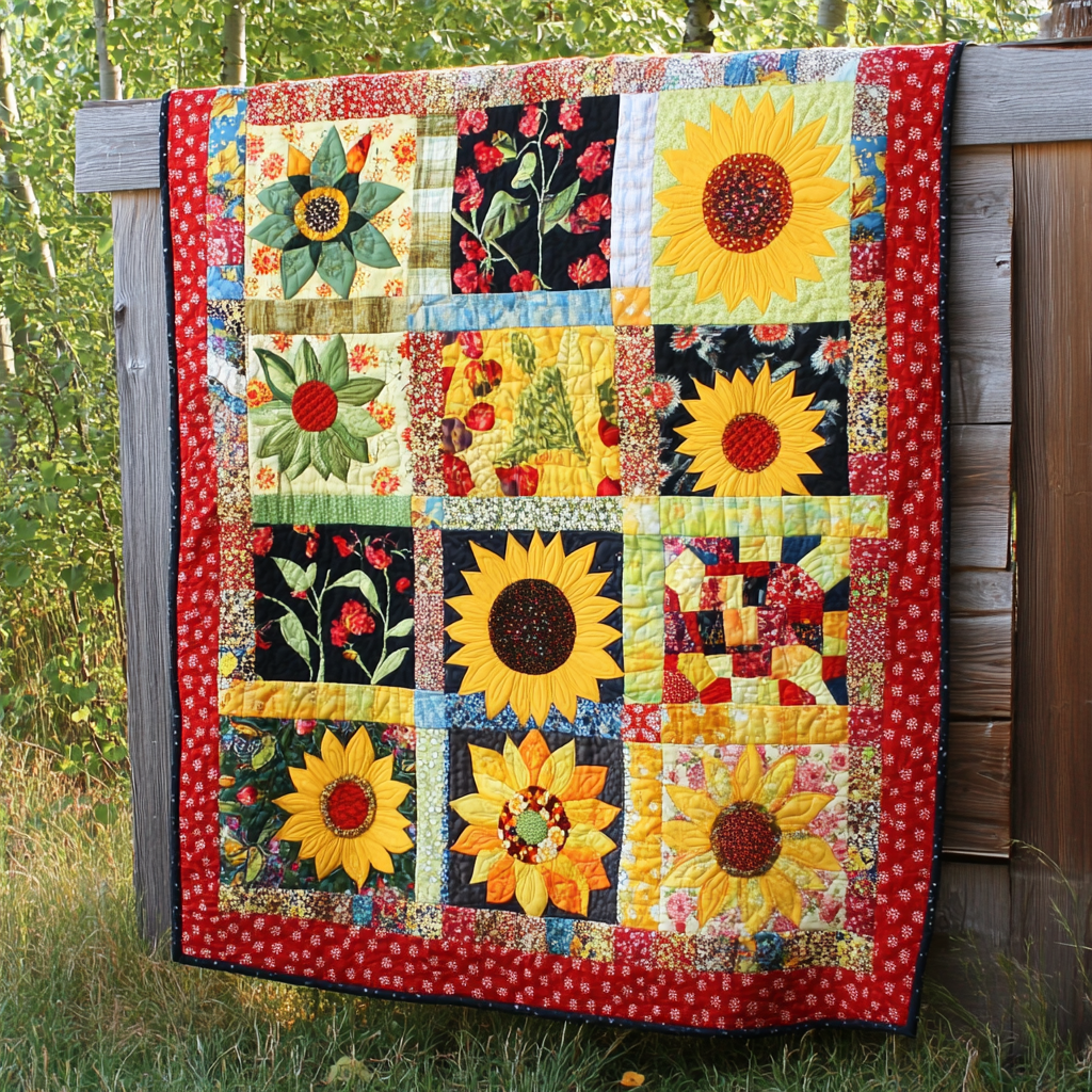 Sunflower DAI130824082 Quilt Blanket