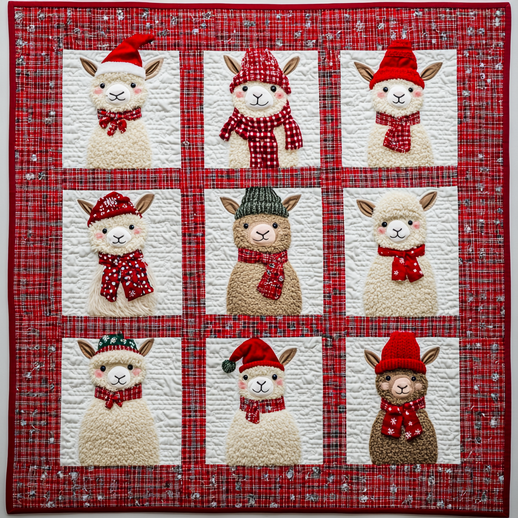 Christmas Alpaca DAI231124006 Quilt Blanket