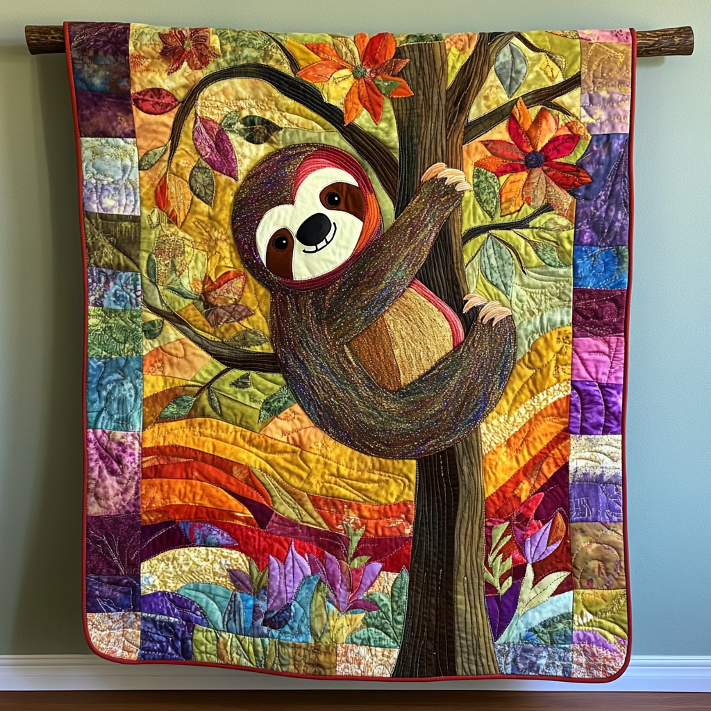 Sloth DAI111124513 Quilt Blanket