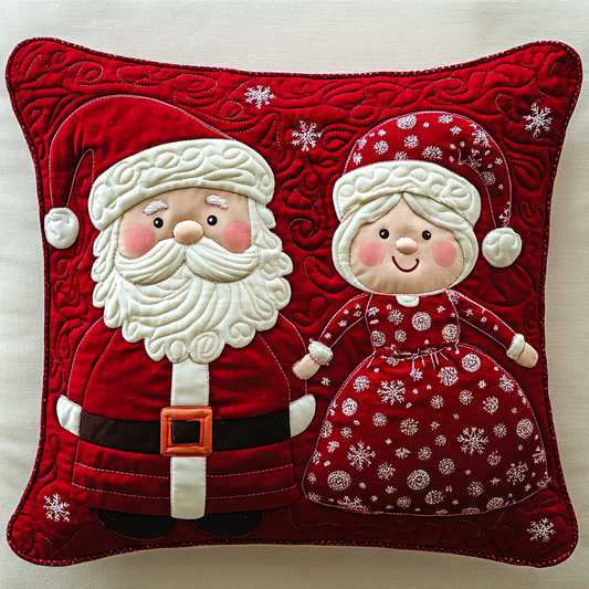 Mr And Mrs Claus DAI111124589 Quilted Pillow Case