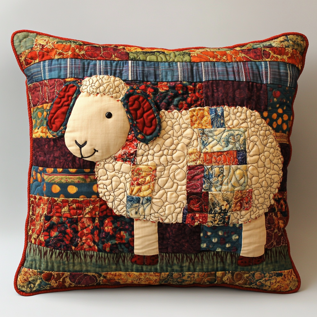 Sheep DAI230924089 Quilted Pillow Case