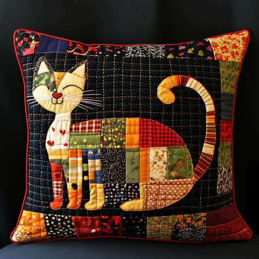 Cat TAI130824188 Quilted Pillow Case