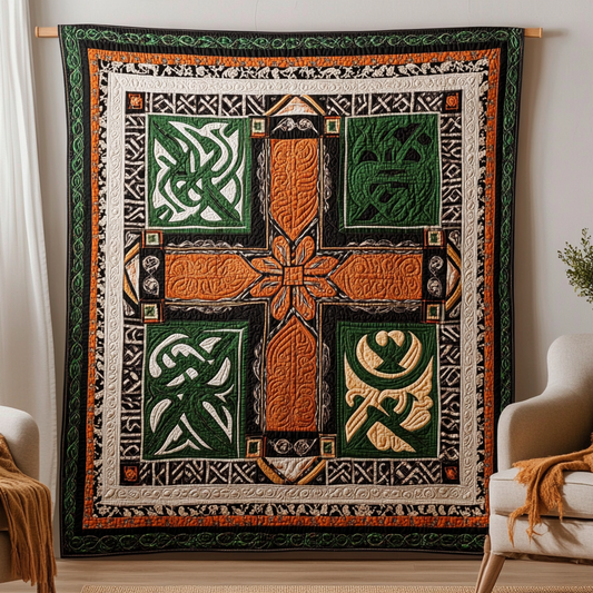 Celtic Christian Cross DAI231124064 Quilt Blanket