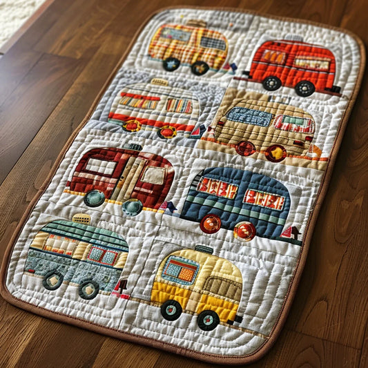 Camping Caravan TAI060324294 Quilted Table Runner