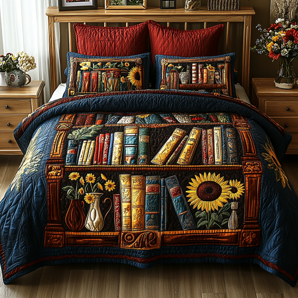 Bookcase TAI111124140 Quilt Bedding Set