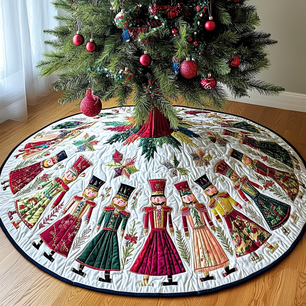 Christmas Nutcracker TAI021024247 Quilted Tree Skirt