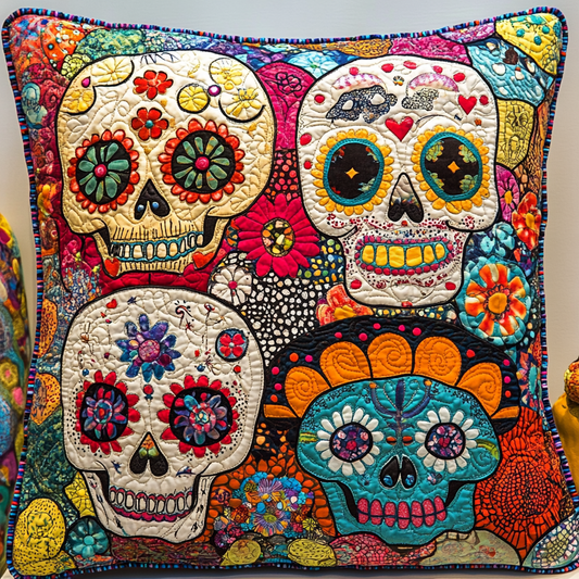 Sugar Skull TAI181024568 Quilted Pillow Case