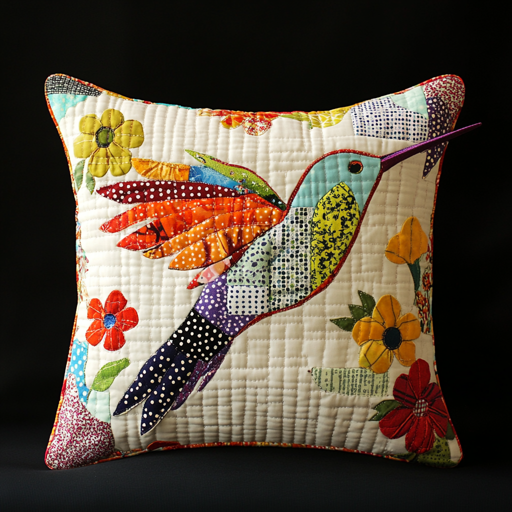 Hummingbird TAI130824234 Quilted Pillow Case