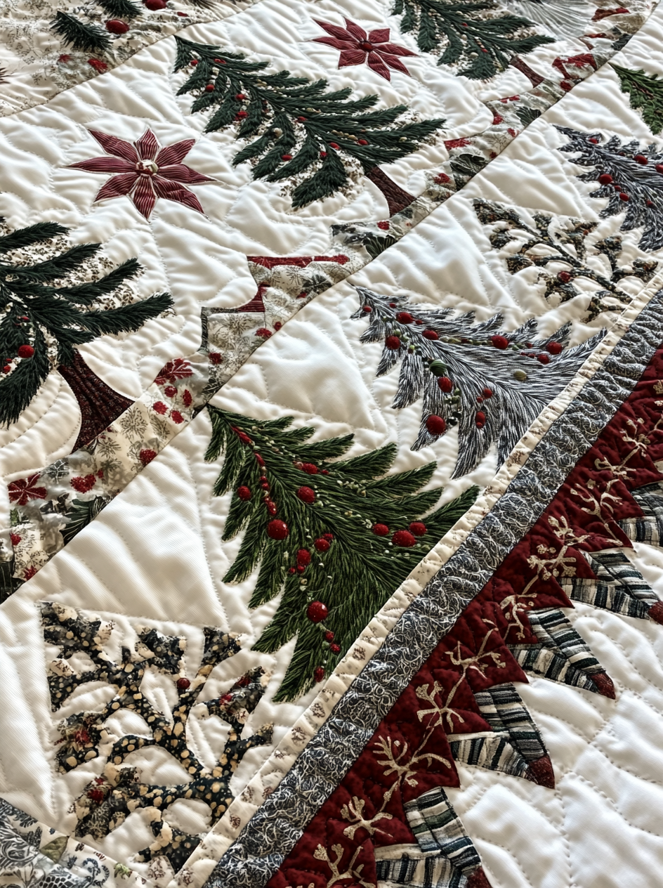 Christmas Tree TAI040924267 Quilt Blanket