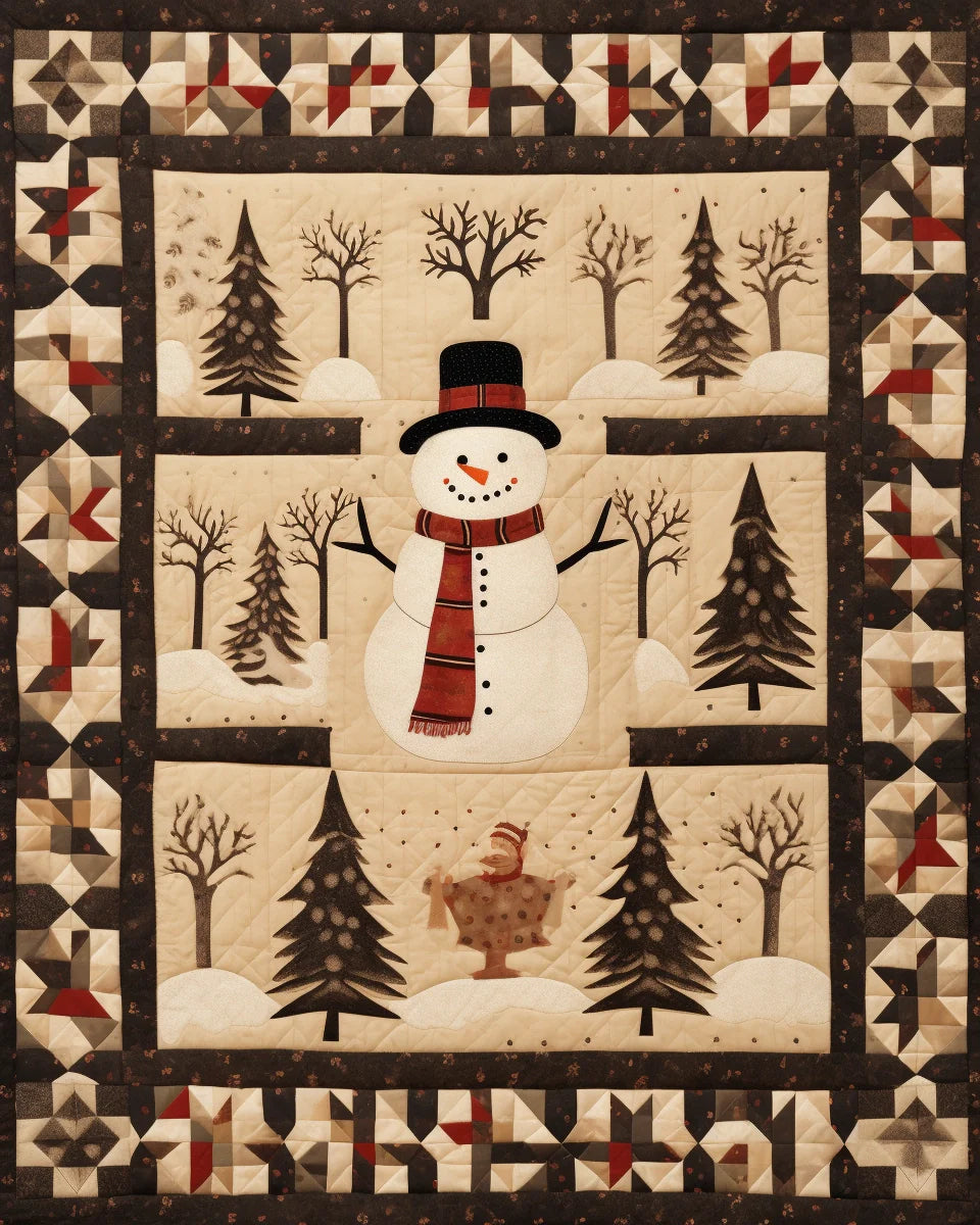 Snowman BL10112305 Quilt Blanket