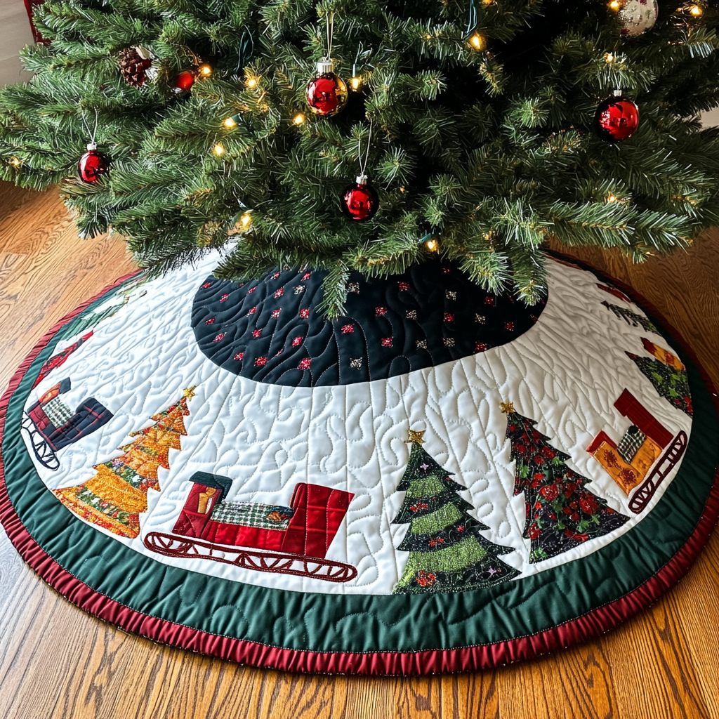 Christmas DAI090924062 Quilted Tree Skirt